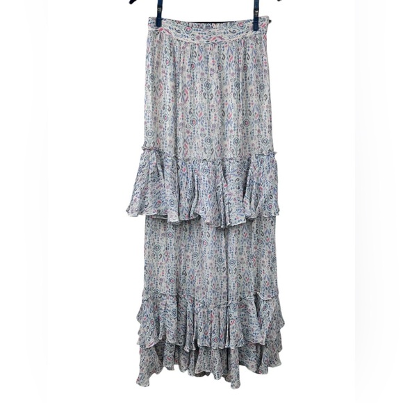 Rococo Sand 2-piece bandeau top with maxi tiered skirt, fits Small, Boho Hippie - Picture 6 of 15
